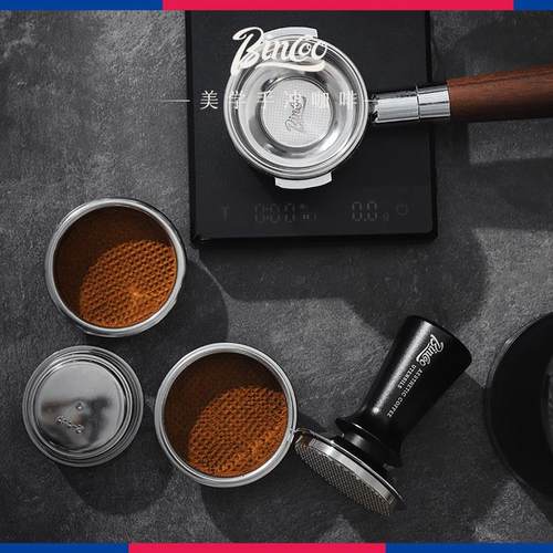 bincoo增压粉碗51/58mm咖啡机配件手柄过滤器咖啡萃取加压力有底 - 图1