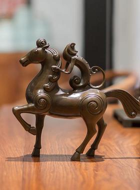 铜马摆件 马上封侯猴摆件马上有钱猴 骑猴马 马到成功 铜工艺品