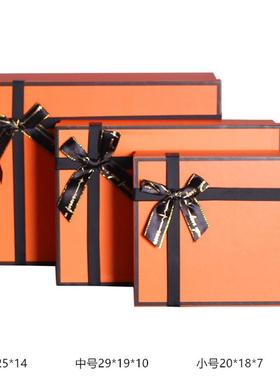 样板房衣帽间衣服衬衫棕色礼盒软装饰品摆件衣柜展收纳盒组合套装