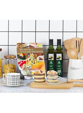 样板房间厨房摆件现代软装陈设展厅储物罐橄榄油咖啡杯装饰品组合