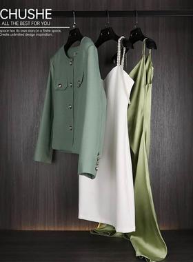 新元素 样板间衣服衣帽间软装饰品简约现代绿色主题软装摆件