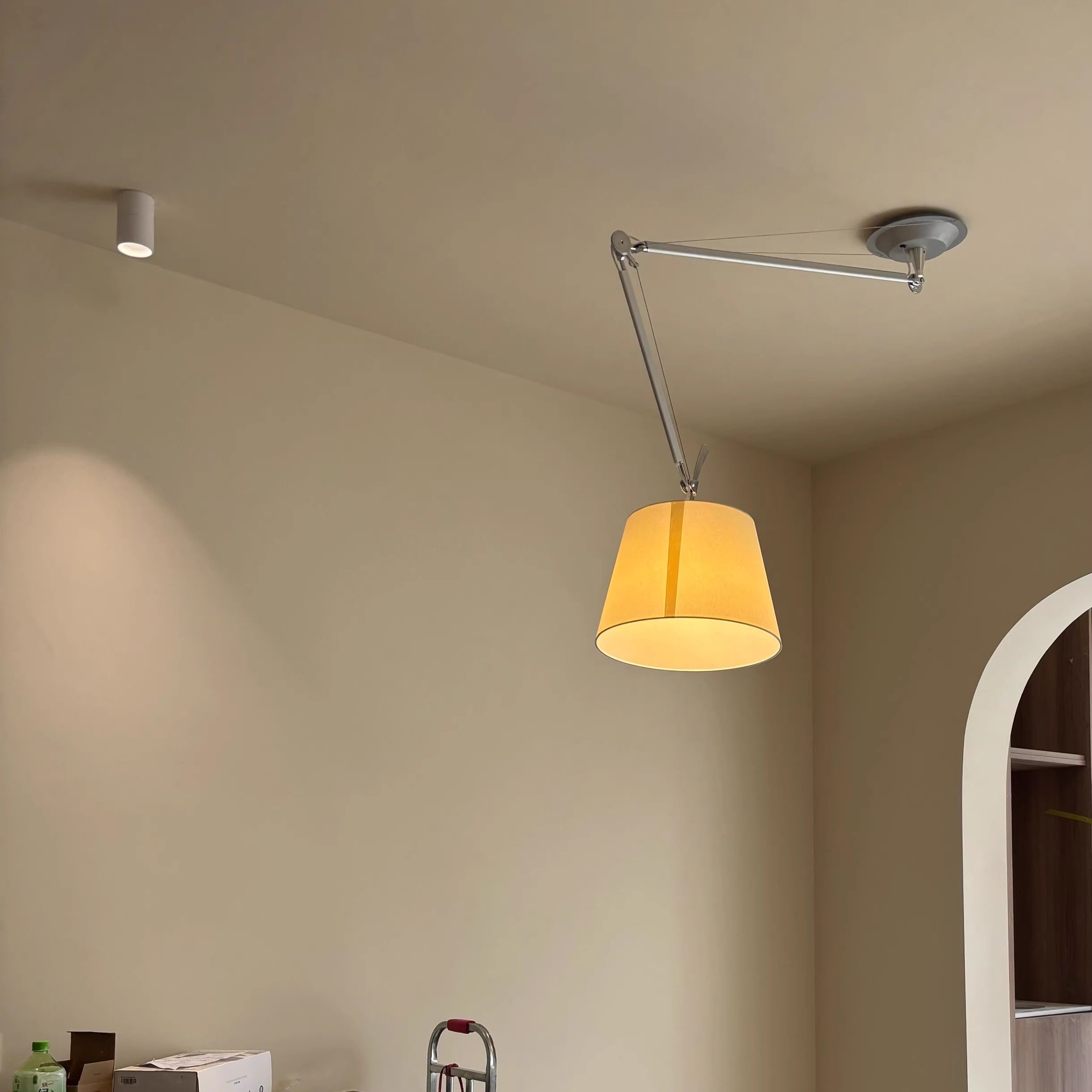 意大利中古日式折叠摇臂吊灯可移位餐厅书房卧室折叠设计师氛围灯,淘宝优惠券,粉丝福利购,淘宝优惠卷