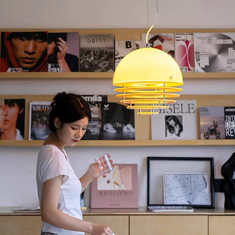 中古奶油风日落橙色餐厅吊灯包豪斯吧台岛台孟菲斯设计师水吧灯,淘宝优惠券,粉丝福利购,淘宝优惠卷