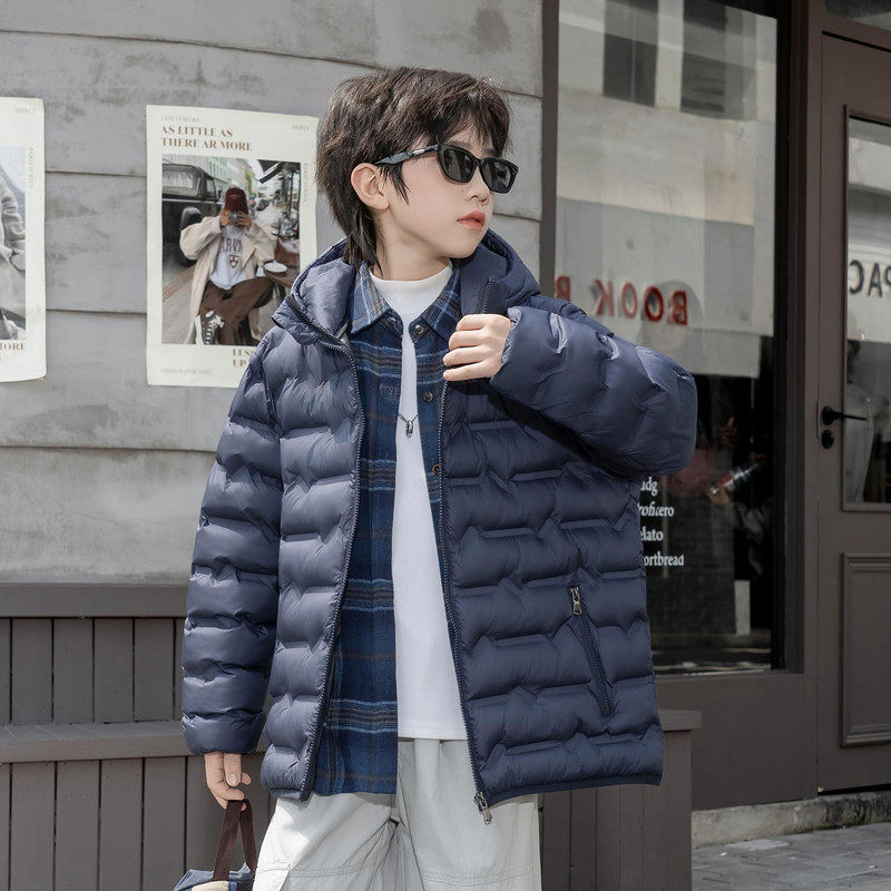 儿童轻薄羽绒棉服冬装中大童防风防水连帽男孩石墨烯发热户外外套,淘宝优惠券,粉丝福利购,淘宝优惠卷