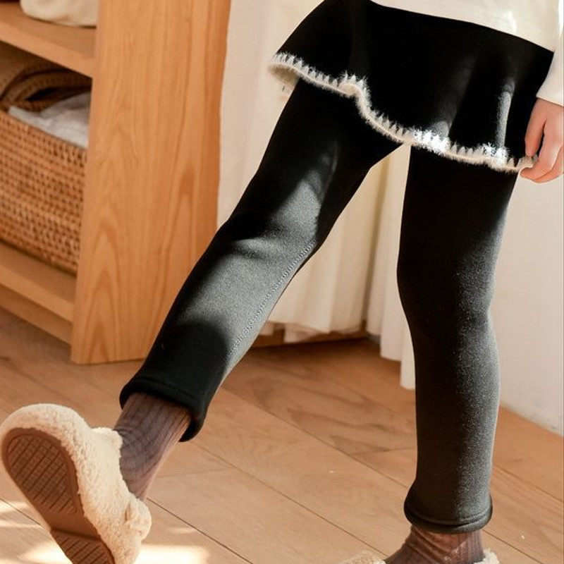 冬季新款女童时尚加绒高腰弹力打底裙裤保暖加厚中大童,淘宝优惠券,粉丝福利购,淘宝优惠卷