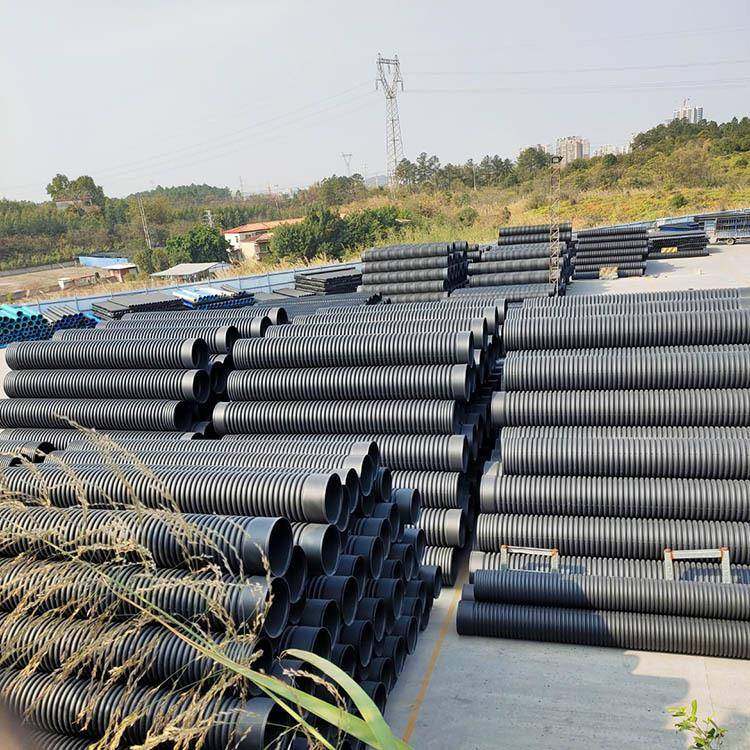 HDPE双壁波纹管绝缘煤矿通风化工抽沙管黑色PE通信电缆保护管,淘宝优惠券,粉丝福利购,淘宝优惠卷