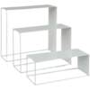 European white dessert table ornaments wedding display stand cupcake table decoration golden tea break ladder shelf