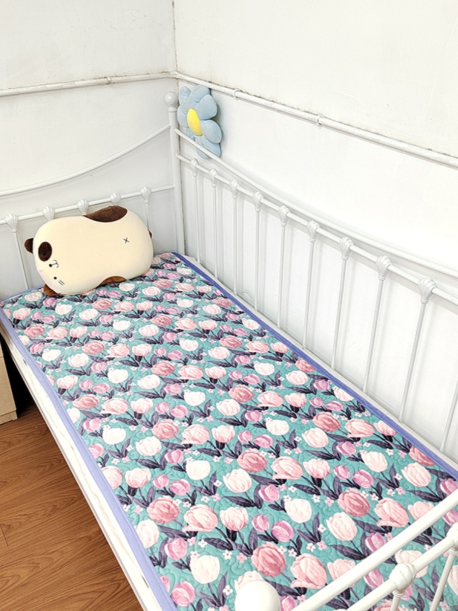 牛奶绒学生宿舍专用床垫床盖夹棉单人加厚沙发垫牛奶绒床盖90x200