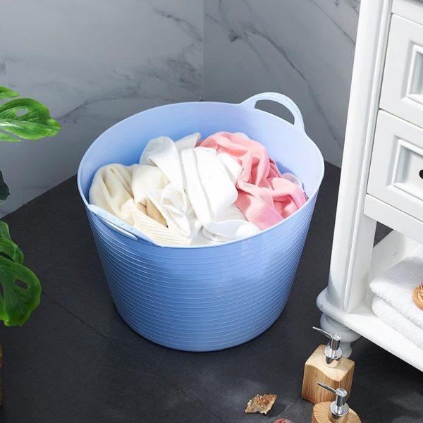 Extra-size dirty clothing basket plastic dirty clothing basket dirty clothing basket laundry basket toy storage bucket storage basket children's bath bucket