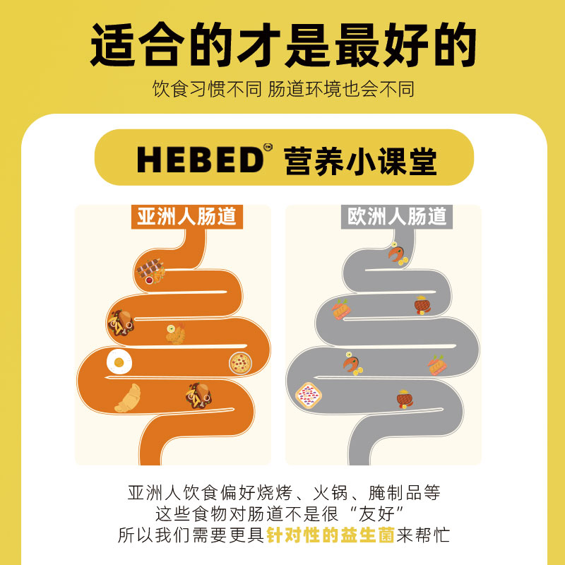 【韩国恩妍】HEBED小金桶益生菌冻干粉全家版益生元维B钙铁锌yy