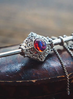 哈利波特神奇动物在哪里格林德沃血盟挂件契约项链GCD925银琉璃