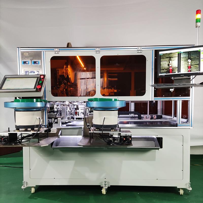 全自动双压双穿插胶壳机电线两端切断剥皮检测压端压力管理变频 - 图1