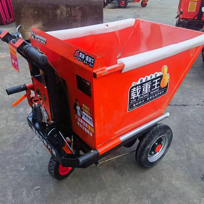 建筑工地电动斗车小型电动拉砖车灰斗车方斗车混凝土机械道路机 - 图2