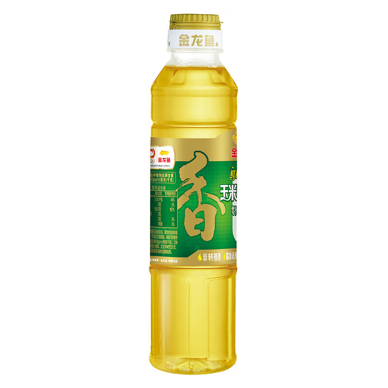 金龙鱼玉米油400ml/瓶鲜榨甜香零反式脂肪胚芽油出游踏青野餐宿舍 - 图3