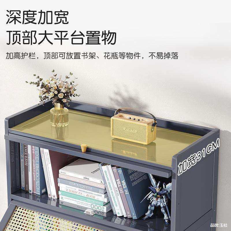 防尘楠竹立柜置物储物柜窄柜 一件起批简易儿童书柜家用书架带门,淘宝优惠券,粉丝福利购,淘宝优惠卷