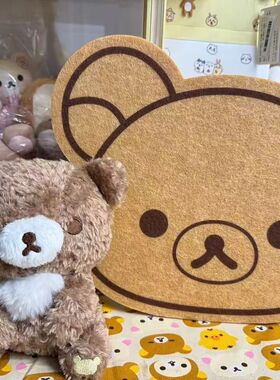 轻松熊毛毡板小熊墙贴儿童房幼儿园宿舍装饰照片墙免打孔不伤墙