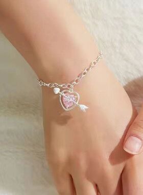 守护之心手链女ins甜美丘比特手链送女友闺蜜生日情人节礼物