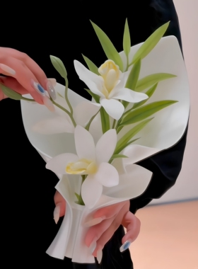3D打印插花造型摆件创意礼品假花干花插花束家居高级感桌面装饰品