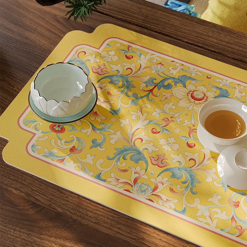 玉黛春新中式茶席桌旗茶垫布吸水台布防水杯垫子长条茶高端台布,淘宝优惠券,粉丝福利购,淘宝优惠卷