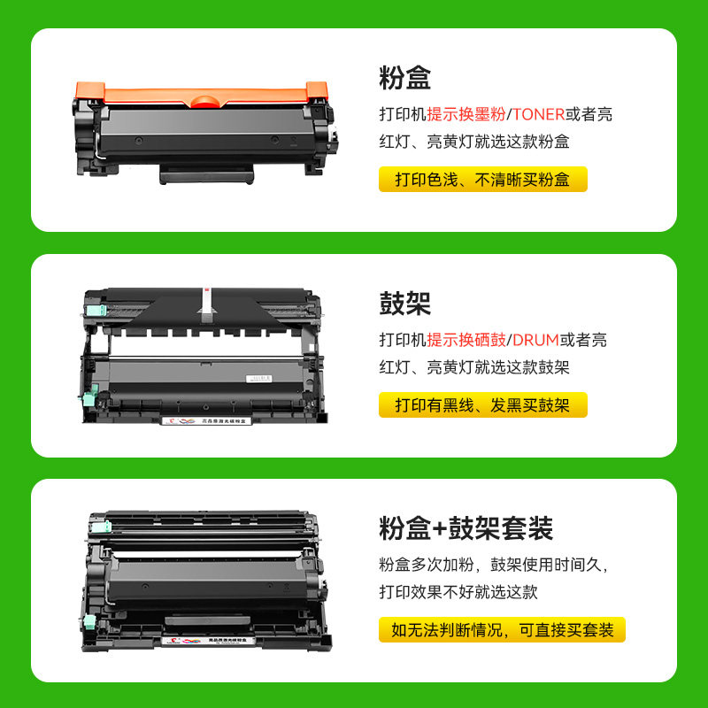 图盛适用兄弟L2548dw粉盒DCP-L2548DW打印机硒鼓TN2520墨盒碳粉盒,淘宝优惠券,粉丝福利购,淘宝优惠卷
