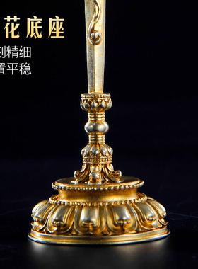 黄铜文殊剑智慧宝剑镀金佛事用品客厅观音菩萨智慧宝剑家用摆件