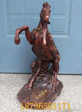 铜器纯铜马战马铜马马到成功跃马立马发财生肖马手工桌面动物摆件