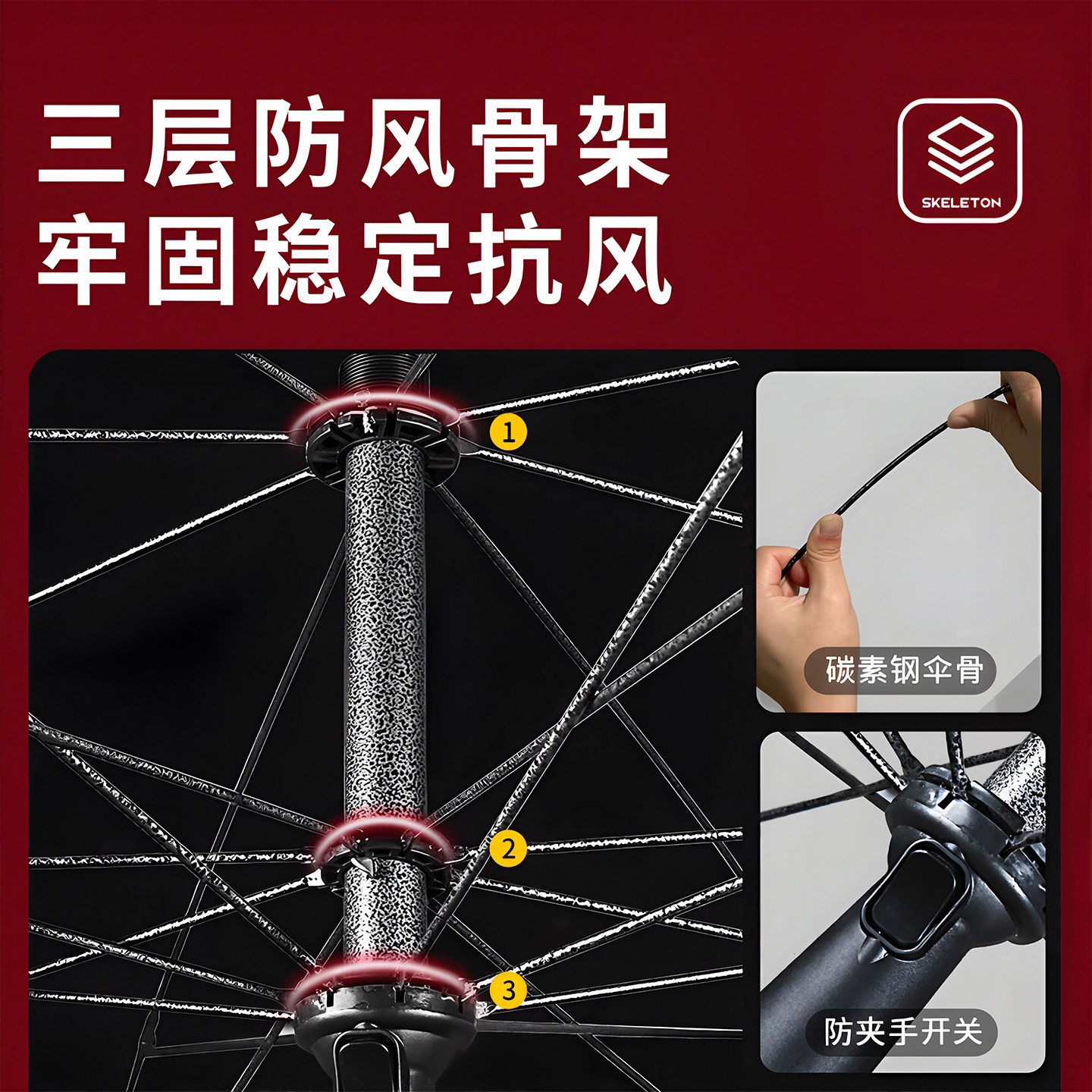 遮阳伞太阳伞大型户外摆摊专用大伞商用加厚加固防晒庭院雨伞定制