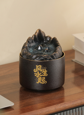 流水摆件循环水不插电USB