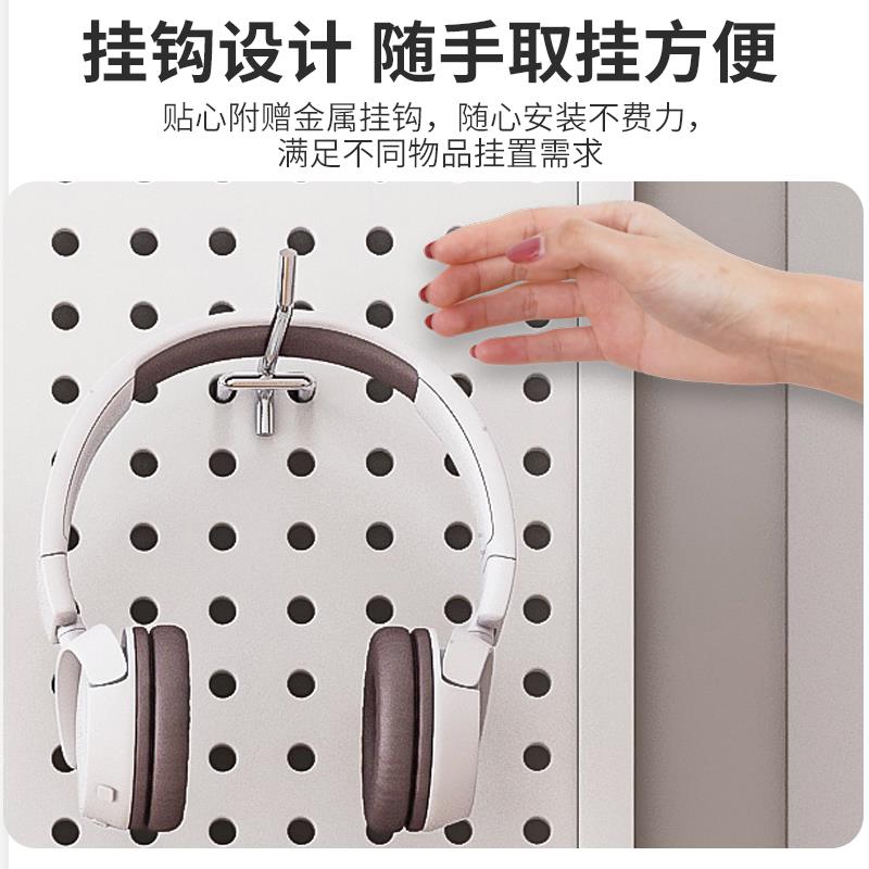 缝纫机线架洞洞板手缝线毛线球手工工具收纳挂板置物架墙上展示架 - 图1