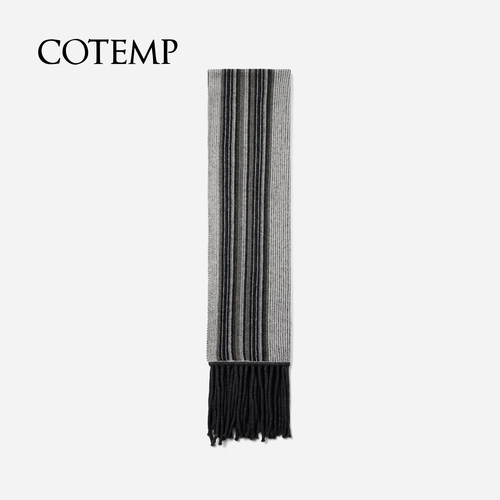 cotemp Koselig Wrap 25HOLIDAY羊绒混纺经典条纹披肩围巾 - 图3