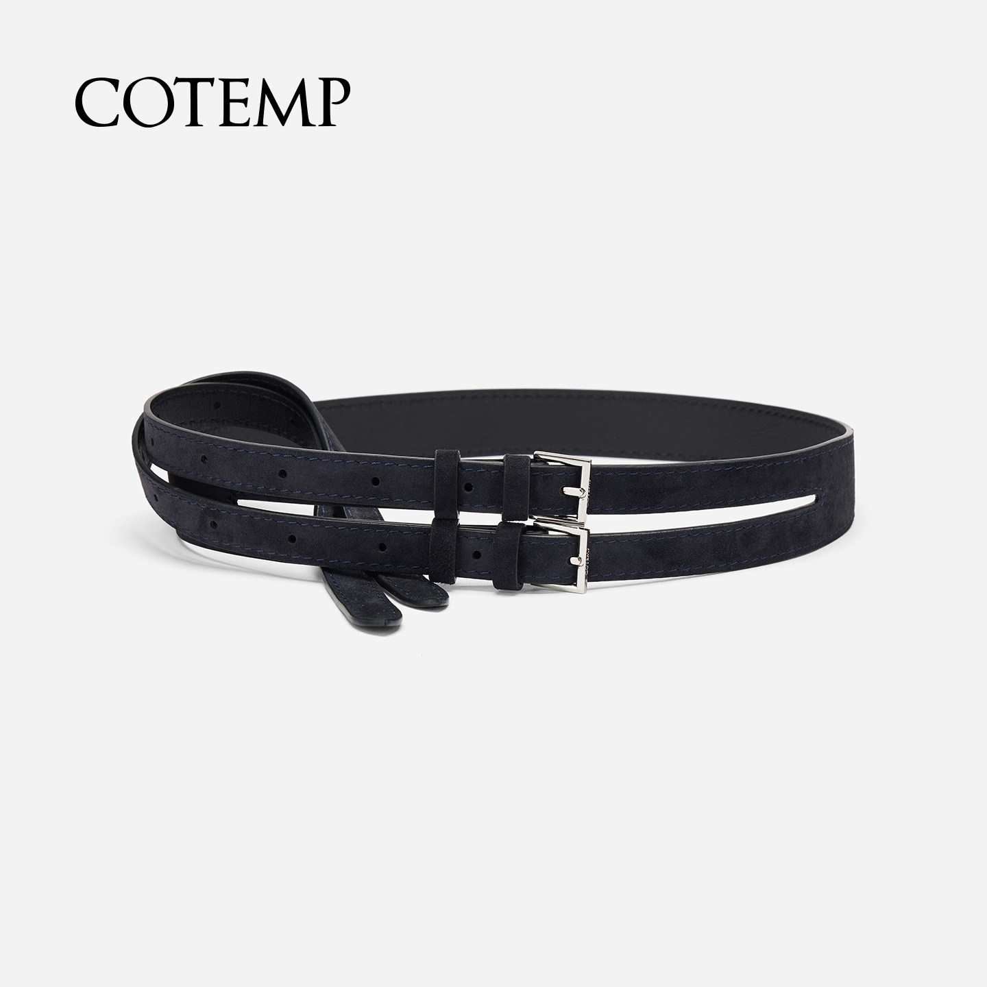 cotemp Haptico Dual-Clasp Belt 26SS新款双条带金属双扣皮带