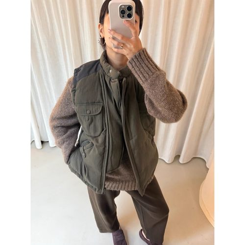 COTEMP NEHERA DOWN VEST 25FW新款尼赫拉工装拼接色羽绒马甲女 - 图1