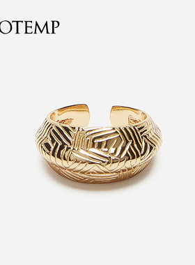 COTEMP铜镀金中性风格情侣戒指