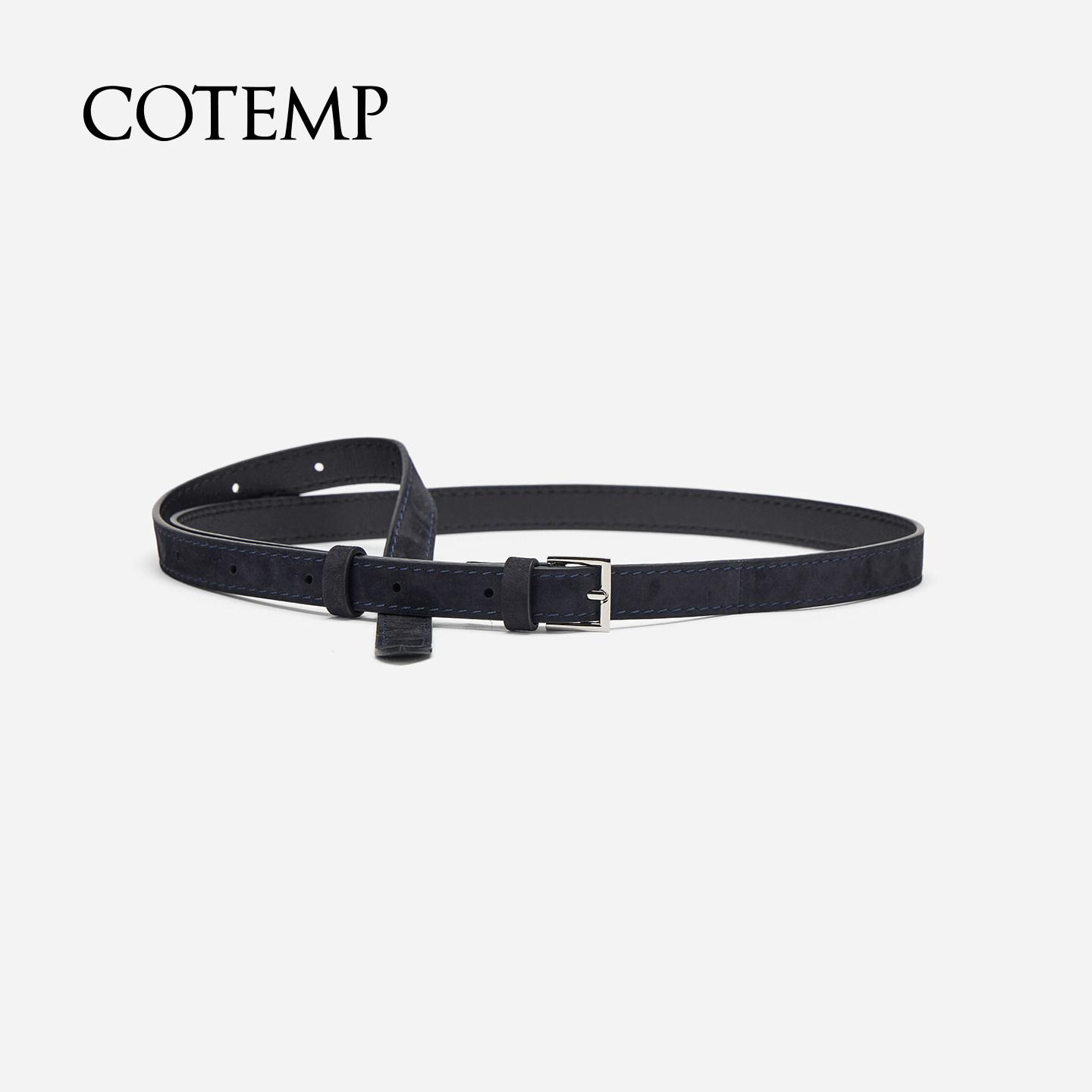 cotemp Haptico Slim Belt 26SS新款百搭金属针扣真皮细皮带