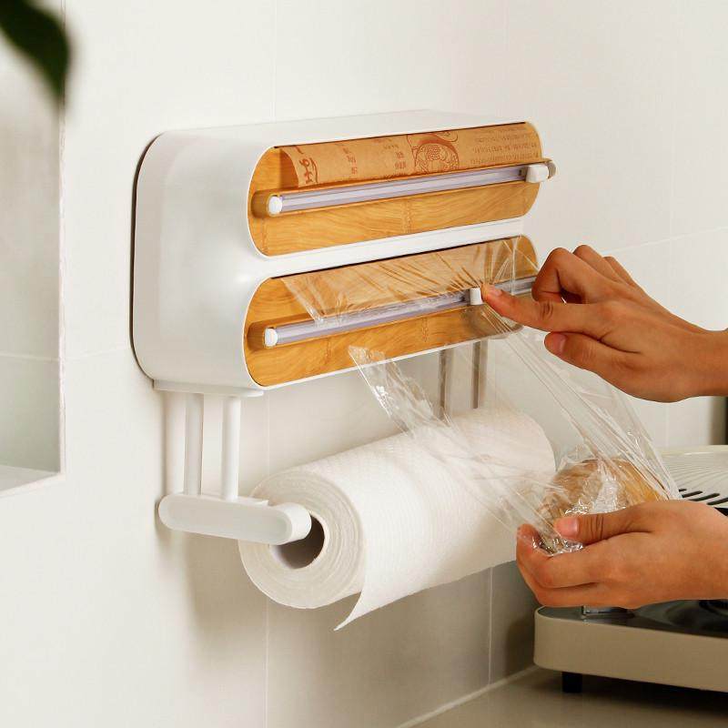 御仕家 磁吸保鲜膜切割器 厨房冰箱锡纸保鲜膜罩家用食品级收纳盒,淘宝优惠券,粉丝福利购,淘宝优惠卷