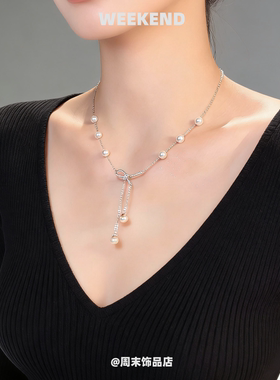 法式复古珍珠项链女轻奢小众