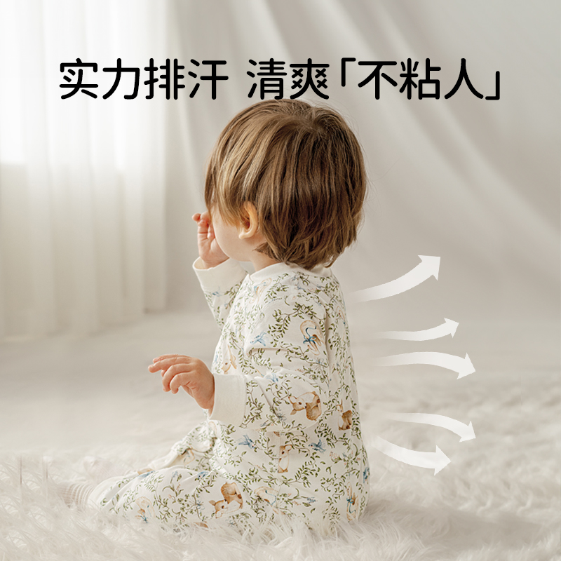 欧孕宝宝连体衣新生婴儿秋装衣服男女宝宝初早秋冬季纯棉四季哈衣