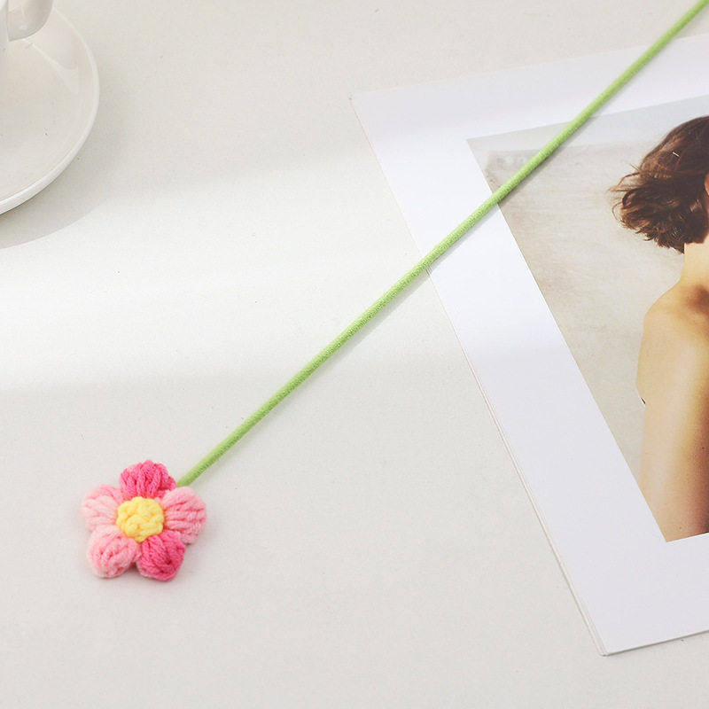 仿真花头毛线小泡芙手工钩针花手工编织教师节礼物家居装饰假花,淘宝优惠券,粉丝福利购,淘宝优惠卷