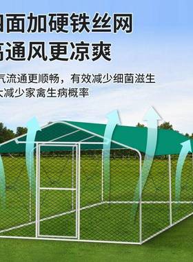 家禽户外养殖棚户外防雨棚家禽鸡笼子鸭棚鸽舍家用组装养殖棚子
