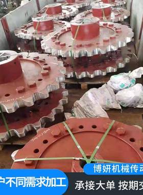 单双排工业链轮大节距钢制提升机链轮不锈钢机械传动链轮