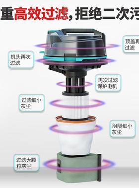 小型商用大功率吸尘机工厂车间粉尘工业吸尘器大吸力干湿两用美缝