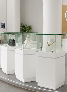 商场玻璃柜展示柜珠宝首饰柜台样品展览陈列柜博物馆文物展台展柜