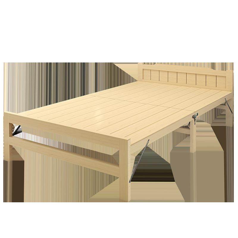 折叠实木床简约家用实结实耐用单双人儿童木板床出租房午休收纳床,淘宝优惠券,粉丝福利购,淘宝优惠卷