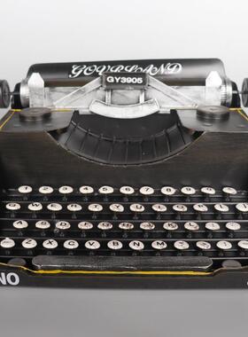 复441古怀旧家装饰品摆件书房摆橱设陈店铺窗列居打字机模型摄影