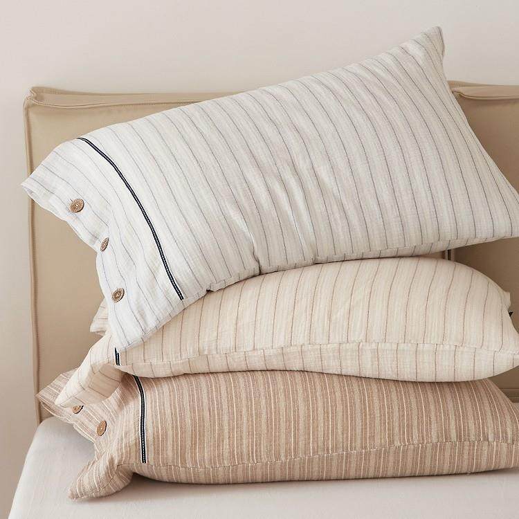 酥软透气双层纱c枕套一47对装纯棉全棉纱布枕头套1455528_4m单枕,淘宝优惠券,粉丝福利购,淘宝优惠卷