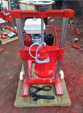 手推式混凝土钻孔机建筑施工钻眼取芯机沥青路面汽油凿孔机