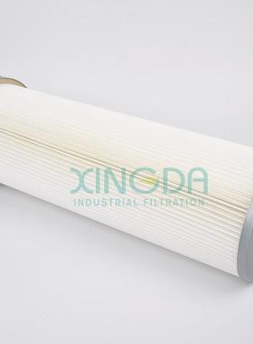 大丰兴达净化阻燃覆膜滤筒粉尘滤除尘器滤筒工业常温除尘滤芯