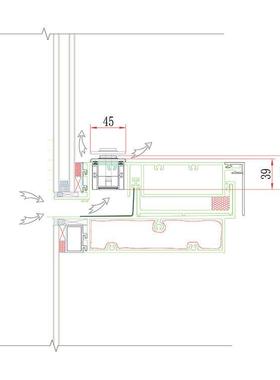佳泰风幕墙电动通风器动力通风器幕墙自然通风器JT-M12
