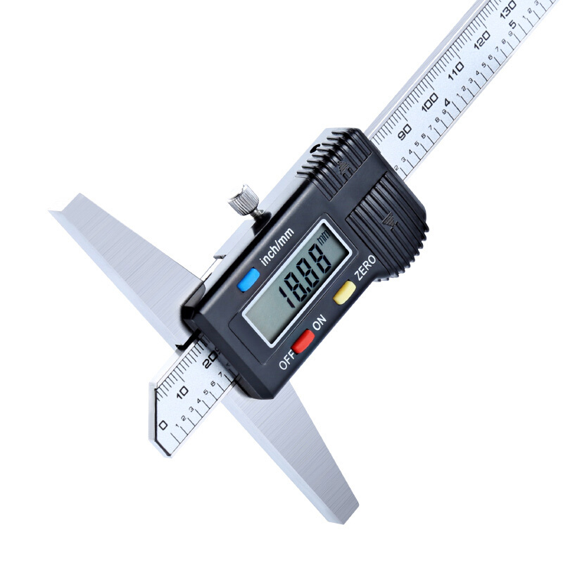电子数显深度尺0-150-200-300mm 全金属高精度深度测量卡尺 - 图3