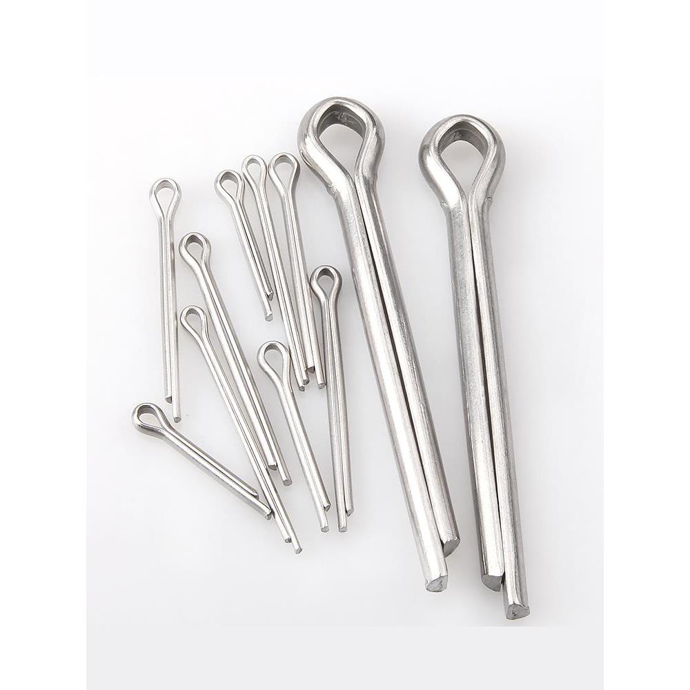 304不锈钢开口销钉GB91卡销发夹销插销M1M1.5M2M2.5M3M4M5M6M8M10 - 图0